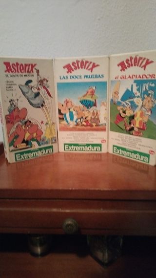 Lote 3 VHS Astérix y Obélix (Español)