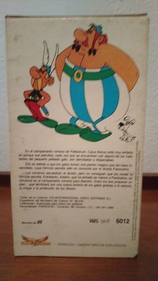 Lote 3 VHS Astérix y Obélix (Español)