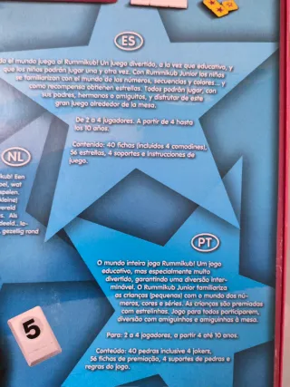 Juego de mesa Rummikub Junior