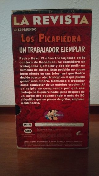 2 VHS Los Picapiedra: La Revista