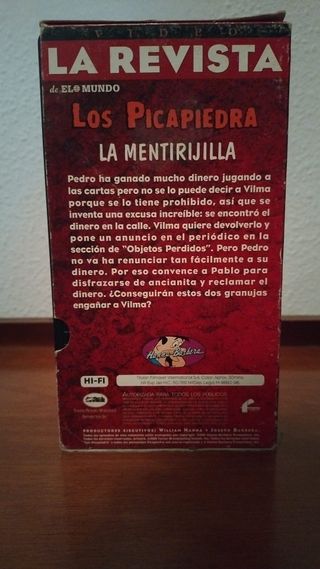 2 VHS Los Picapiedra: La Revista