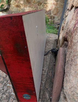 Antiguo Cartel Rótulo Luminoso de Cine metálico.