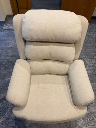 2 Sillones Relax Tela rustika bali Beige