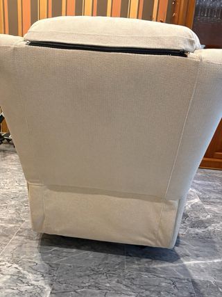 2 Sillones Relax Tela rustika bali Beige