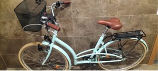 Bicicleta urbana clasica 520 verde almendra