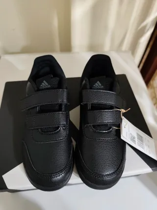 Zapatillas Adidas 35.5 Negro Velcro