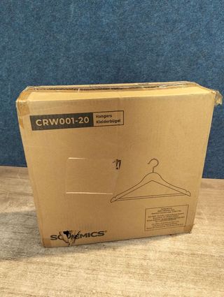 Juego 20 Perchas Madera maciza SONGMICS CRW001-20