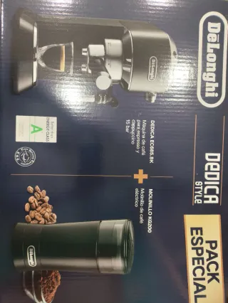 Cafetera DeLonghi Dedica EC685.BK + Molinillo