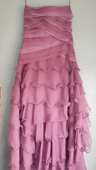 Vestido fiesta largo palabra de honor nuevo.