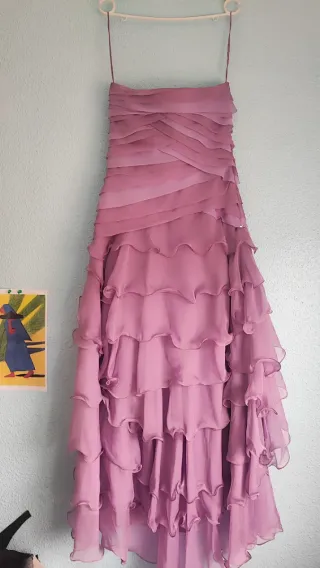 Vestido fiesta largo palabra de honor nuevo.