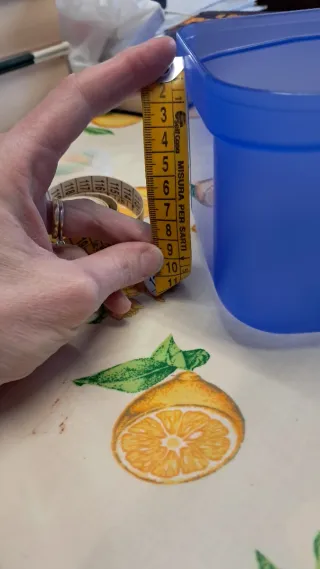 Contenitore porta biscotti blu trasparente