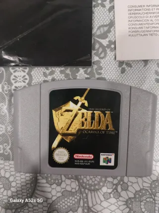 Zelda Ocarina of Time N64 Cartucho + Manuales