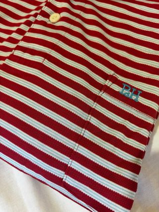 Polo Pedro del Hierro Rayas Rojo/Blanco Talla M