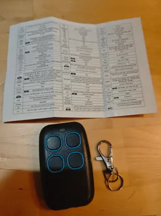 7 mandos para garaje /6 multifrecuencia + 1 de 433