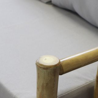 Poltrona da Giardino Bamboo Orientale con Cuscino