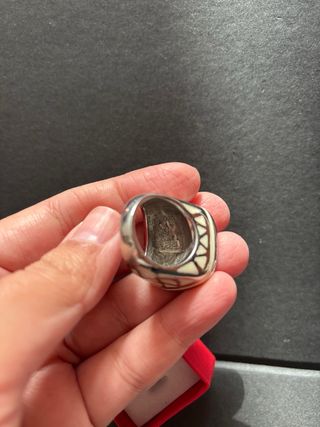 Anillo Plata Antiguo Corazones