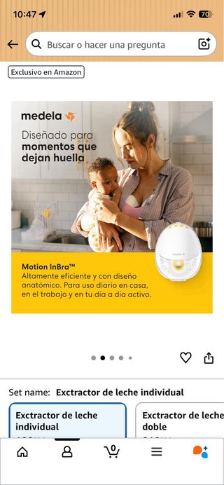 Medela InBra Sacaleches Eléctrico