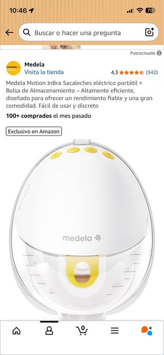 Medela InBra Sacaleches Eléctrico