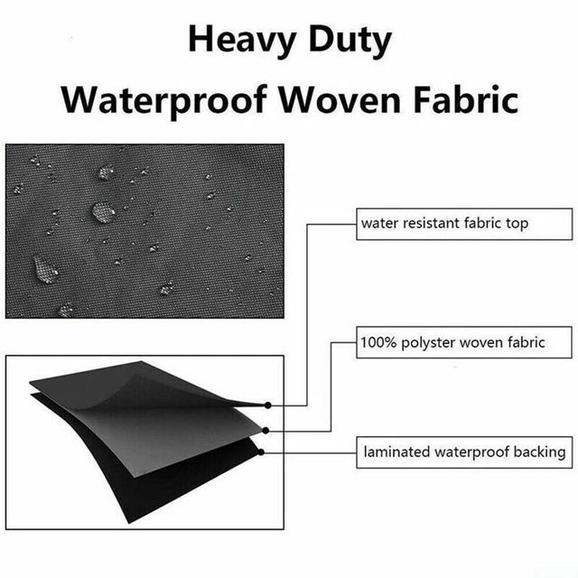 Funda impermeable banco exterior negro 2 plazas