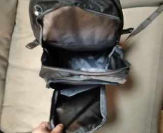 Mochila Alaska 40L Negra/Gris