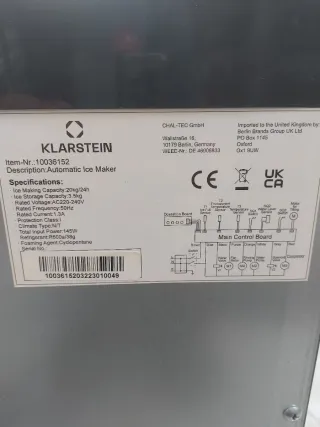 Máquina de hielo Klarstein