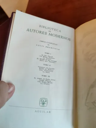 Libros Obras completas de Louis Bromfield 3 tomos