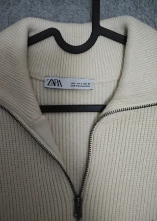 Chaleco Zara Rayas Cremallera M