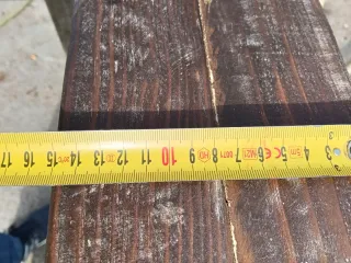 Vigas de madera rústica