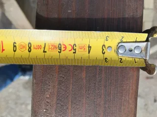 Vigas de madera rústica