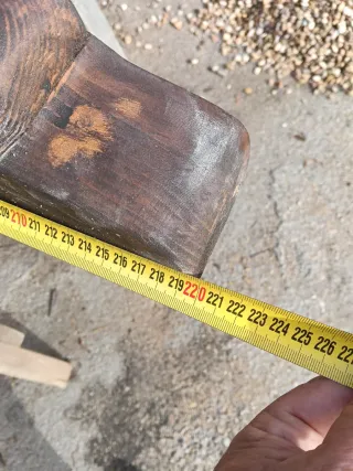 Vigas de madera rústica