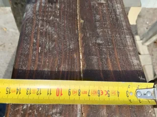 Vigas de madera rústica