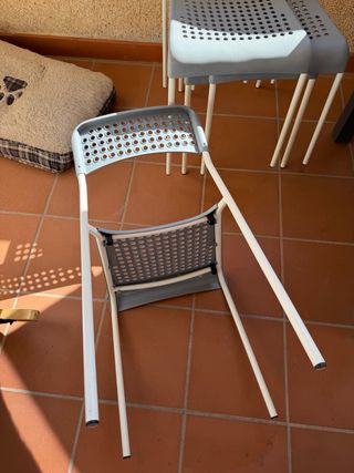 Sillas terraza Ikea grises (pack 4)