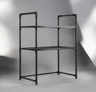 Scaffale portaoggetti metallo e plastica