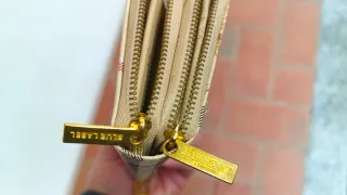 Portafoglio Grande Zip Burberry motivo Check