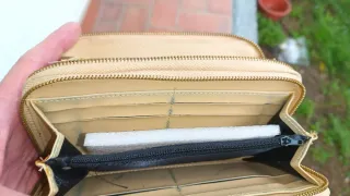 Portafoglio Grande Zip Burberry motivo Check