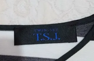 Vestito Twinset a righe e pois