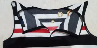 Vestito Twinset a righe e pois