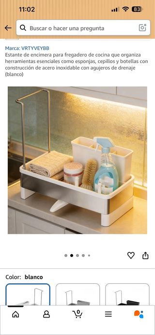 Estante Organizador Cocina Acero Inoxidable