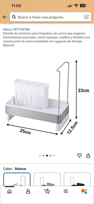 Estante Organizador Cocina Acero Inoxidable