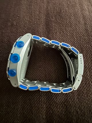 Reloj Swatch Caballero Cronógrafo Azul Plata