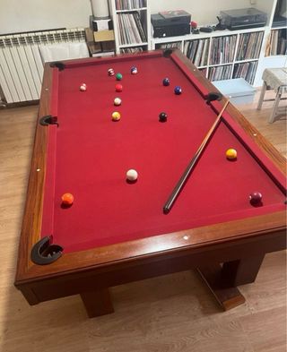 Mesa de billar americano con tapas