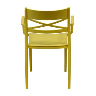 Sedia in Polipropilene Gialla Design per Esterni