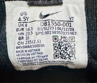 Nike Vapormax Talla 36.5 Negras