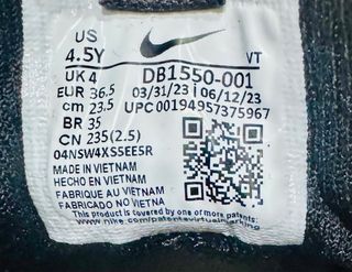 Nike Vapormax Talla 36.5 Negras