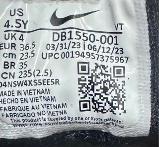 Nike Vapormax Talla 36.5 Negras