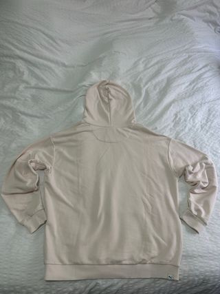 Sudadera Puma rosa claro con logo estampado