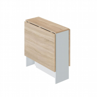 Mesa Auxiliar Con Alas Abatibles. Blanco Artik/Ro