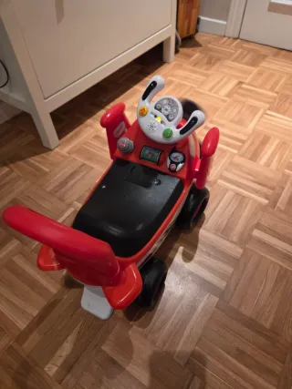 Correpasillos Avión Cars Rojo moto bebe