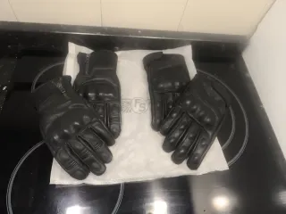 Guantes moto cuero