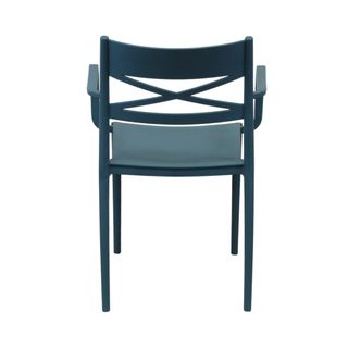 Sedia in Polipropilene Blu Design per Esterni